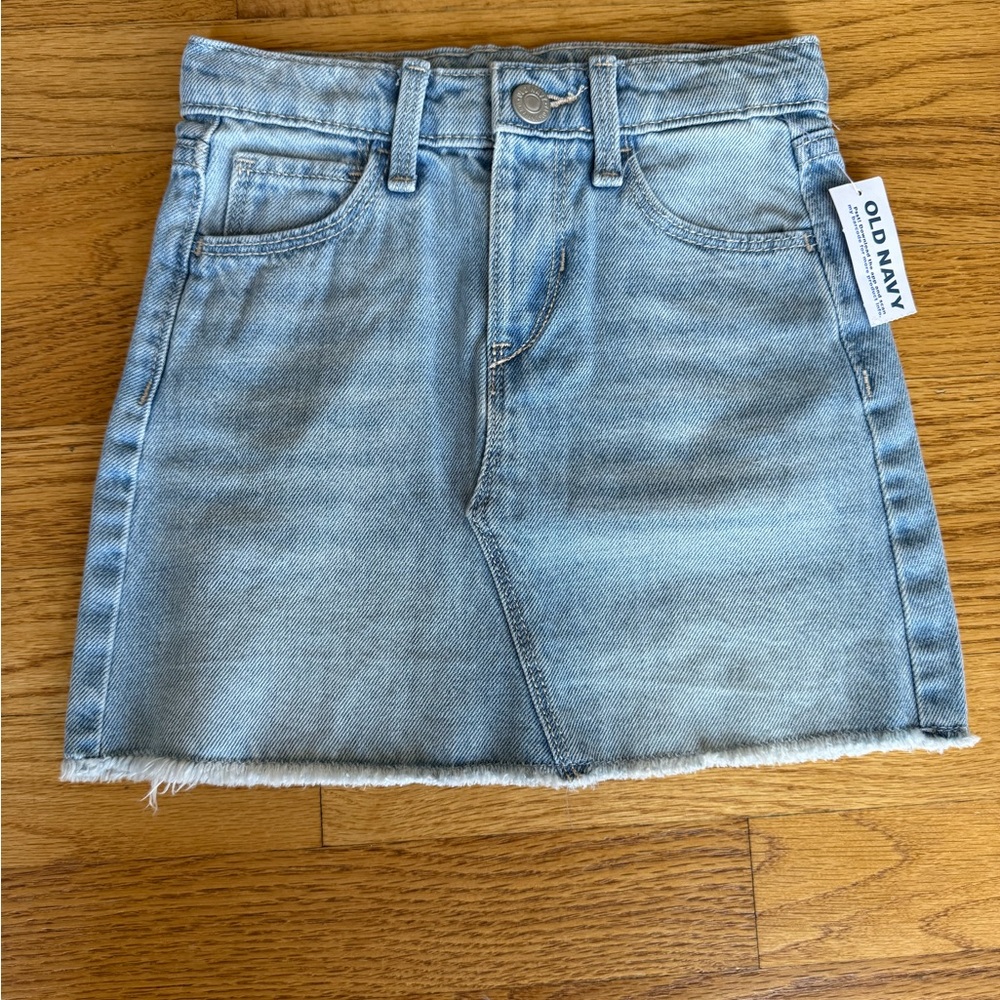 NWT Old Navy Girls Light Blue Denim Skirt